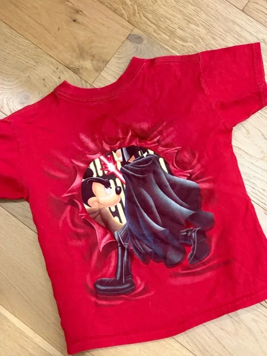 Boys 4T Disney Bundle Mickey Mouse Red & Blue Swim Set / Star Wars Tee - Picture 8 of 8